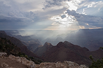 De Grand Canyon bij 'slecht' weer.
