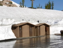 Hoezo juni? Sneeuw in Lassen Volcanic.