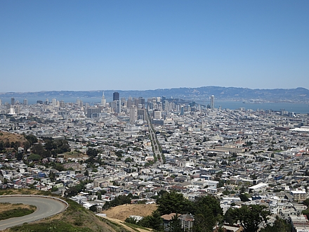 San Francisco vanaf Twin Peaks.