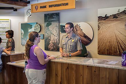 Visitor center in Zion NP.